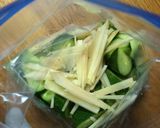 きゅうりの麺つゆ生姜漬け作り方3写真