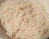 お茶漬けのもとで♡冷たい釜玉そうめん作り方2写真