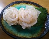 アラの昆布締めを薔薇型に盛り付けて♪作り方6写真