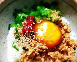 さっぱり!梅納豆の卵黄しょうゆ漬けごはん作り方3写真