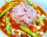 夏野菜のトマトカレー風☆*。作り方9写真