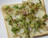 紫蘇香る❀トマト×セロリ葉の和トースト作り方3写真
