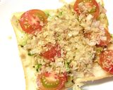 紫蘇香る❀トマト×セロリ葉の和トースト作り方4写真