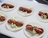 ウインナーの餃子の皮包み＊トースター焼き作り方2写真
