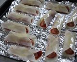 ウインナーの餃子の皮包み＊トースター焼き作り方3写真