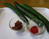 たった10分で作る、胡瓜の味噌漬け!作り方1写真
