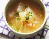 夏の定番★とろっとろ！冬瓜のスープ作り方7写真