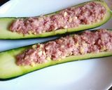 *ズッキーニの肉詰めチーズオーブン焼き*作り方4写真