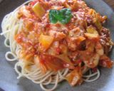 とろ～りチーズと春キャベツのトマトパスタ作り方8写真