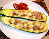 *ズッキーニの肉詰めチーズオーブン焼き*作り方6写真