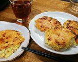じゃがいもとチーズのお好み焼き作り方7写真