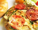 夏野菜のスパニッシュチーズオムレツ作り方4写真
