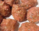 糖質オフ；カレー味ハンバーグ作り方5写真