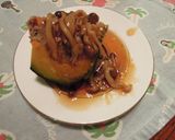 坊ちゃんかぼちゃの和風肉詰めあんかけ作り方11写真