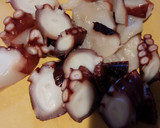 ししとうとタコのガーリックバター醤油炒め作り方2写真