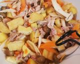 素揚げゴボウで☆美味しいカレーうどん作り方5写真