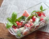 トマトのヨーグルトソース和え♪作り方6写真