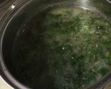 モロヘイヤと卵のふわとろお味噌汁作り方4写真