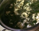 モロヘイヤと卵のふわとろお味噌汁作り方5写真