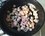 簡単！卵とえびとベーコン炒め。お弁当にも作り方2写真