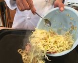 トマトとチーズのもんじゃ焼き作り方4写真