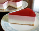 簡単♪３色ラズベリーレアヨーグルトケーキ作り方16写真