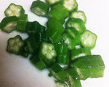 簡単！オクラとキノコの揚げ出し豆腐作り方2写真