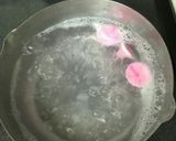涼夏！あさがお白玉ぜんざい☆作り方5写真