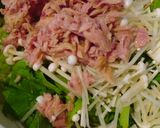からし菜のえのきツナ缶あえ作り方1写真