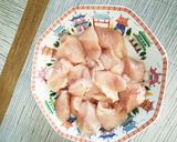 むね肉で酢鶏 すし酢使います。作り方1写真