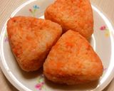 鮭フレークの粉チーズ焼きおにぎり♩作り方1写真