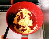 豚肉と小松菜と卵の甘炒め作り方5写真
