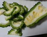 そうめんとゴーヤの酸辣湯つけ麺♪作り方1写真