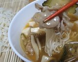 そうめんとゴーヤの酸辣湯つけ麺♪作り方12写真