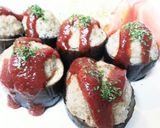 オシャレで簡単☆ナスが器の肉詰め作り方13写真