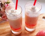 桃感たっぷり♡ピーチフラペチーノ作り方7写真