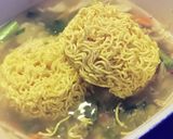 もやしたっぷりインスタントラーメンスープ作り方4写真