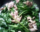 ほうれん草と豚肉の生姜炒め作り方5写真