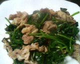 ほうれん草と豚肉の生姜炒め作り方6写真