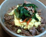 母の味☆豚とほうれん草の甘辛丼作り方4写真