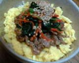母の味☆豚とほうれん草の甘辛丼作り方5写真