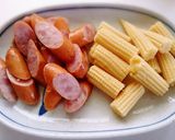 ♦ズッキーニ＆ヤングコーンの炒め物♦作り方1写真