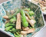 ししとう・ゴーヤ・豚肉の夏らしいソテー♪作り方5写真