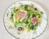 生ハムとベビーリーフの冷製ペンネ作り方3写真