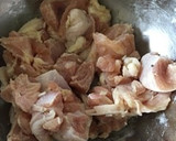 鶏と茄子のソース照り焼き丼♪ネギたっぷり作り方1写真