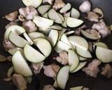鶏と茄子のソース照り焼き丼♪ネギたっぷり作り方6写真