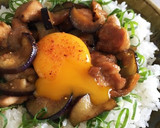 鶏と茄子のソース照り焼き丼♪ネギたっぷり作り方10写真