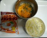 簡単♪オムチキン麺作り方1写真