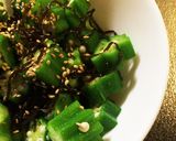 材料3つ オクラの和え物 簡単 副菜作り方5写真