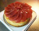 りんごのコンポートとベイクドチーズケーキ作り方22写真